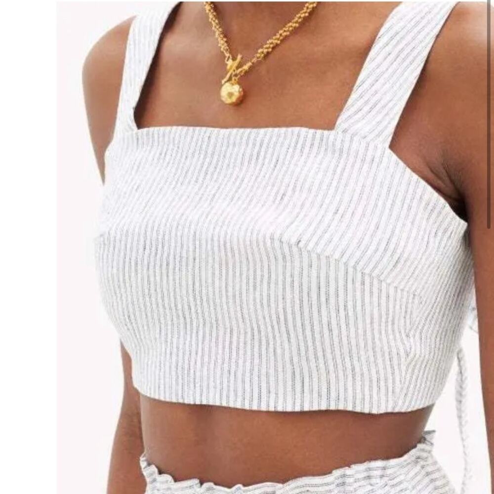 Casa Raki Linen Luli Tieback Blouse